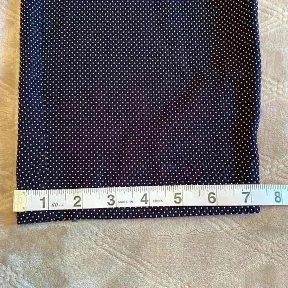 Ann Taylor Signature Black Pants with White Dots in Size 10. - Picture 7 of 9